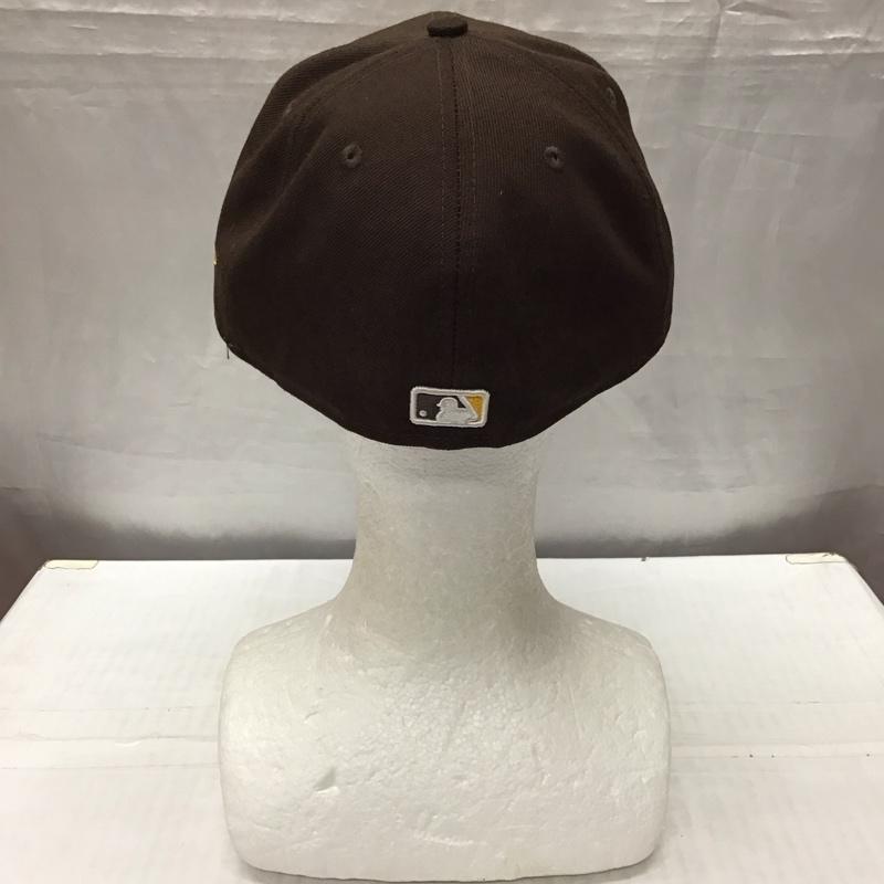 ニューエラ NEW ERA 帽子 キャップ 59FIFTY MLBオンフィールド サンディエゴ・パドレス ゲーム ロゴ、文字 茶 / ブラウン /  メンズ USED 古着 中古 10117958