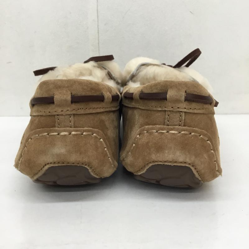 アグ UGG スリッポン スリッポン 1110409 ダコタ ダブル リボン ボウ シープスキン モカシン 24.0cm ロゴ、文字 茶 / ブラウン /  レディース USED 古着 中古 10135133