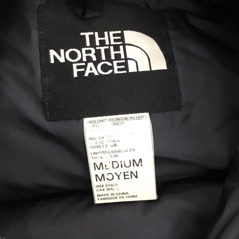 ザノースフェイス THE NORTH FACE ベスト ベスト ダウンベスト ノースリーブカットソー ジップアップジャケット M ロゴ、文字 黒 / ブラック /  メンズ USED 古着 中古 10122132