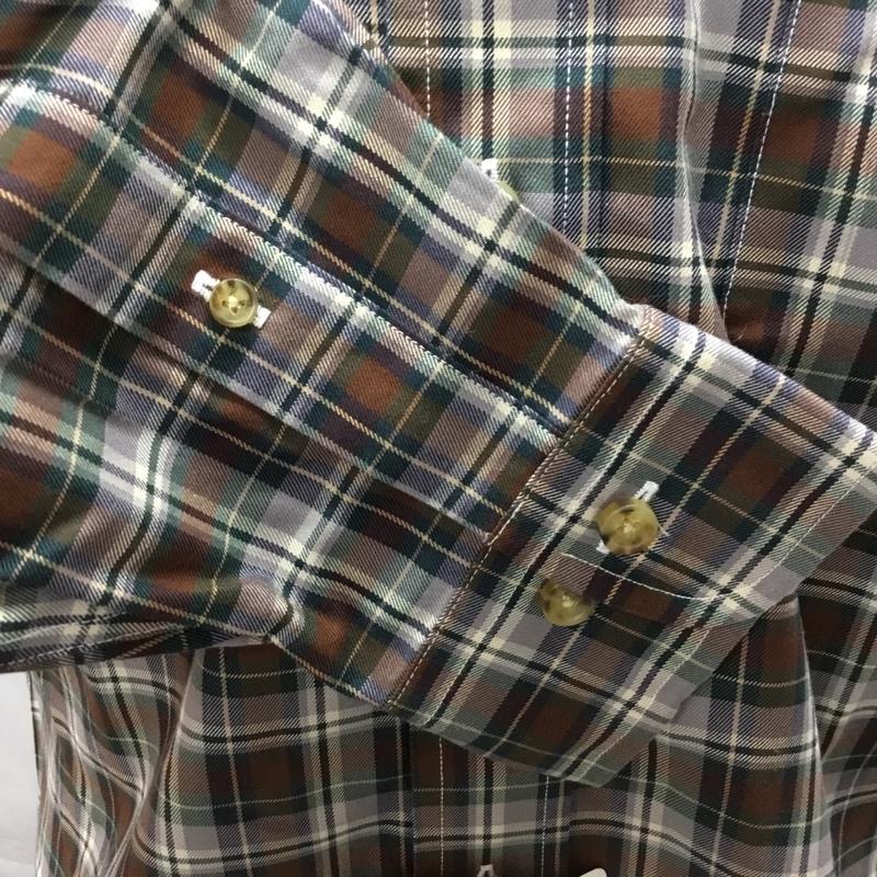 ブルックスブラザーズ BROOKS BROTHERS シャツ、ブラウス 長袖 ボタンダウンシャツ S チェック マルチカラー / マルチカラー /  メンズ USED 古着 中古 10112763