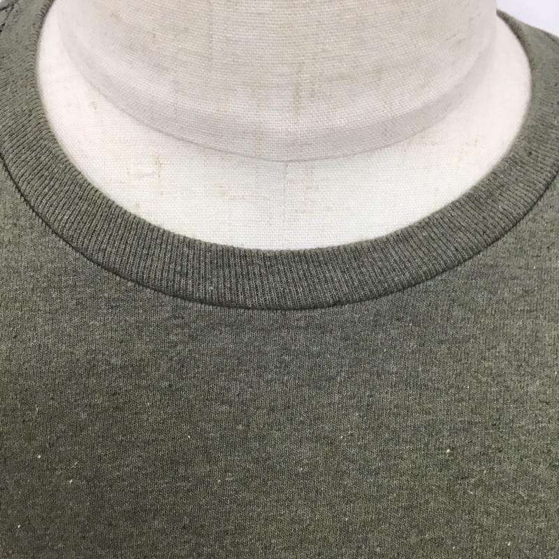 パタゴニア patagonia カットソー 長袖 37574 ロングスリーブホームウォータートラウトレスポンシビリティー プリントTシャツ L ロゴ、文字 カーキ / カーキ /  メンズ USED 古着 中古 10126743