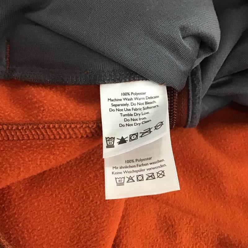 エディーバウアー Eddie Bauer パーカー 長袖 ジップパーカー M ロゴ、文字 X プリント 茶 / ブラウン / X 橙 / オレンジ /  レディース USED 古着 中古 10141201