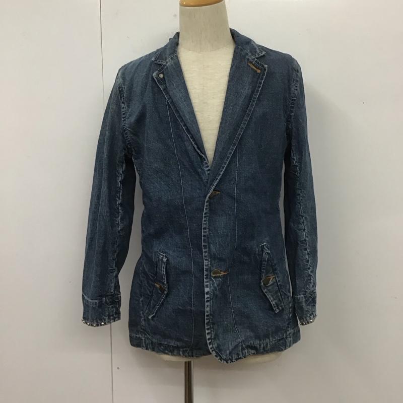 古着 USED ジャケット、上着 ジャケット、ブレザー R2078 デニムジャケット ROYAL BLUE L 無地 青 / ブルー /  メンズ USED 古着 中古 10106933