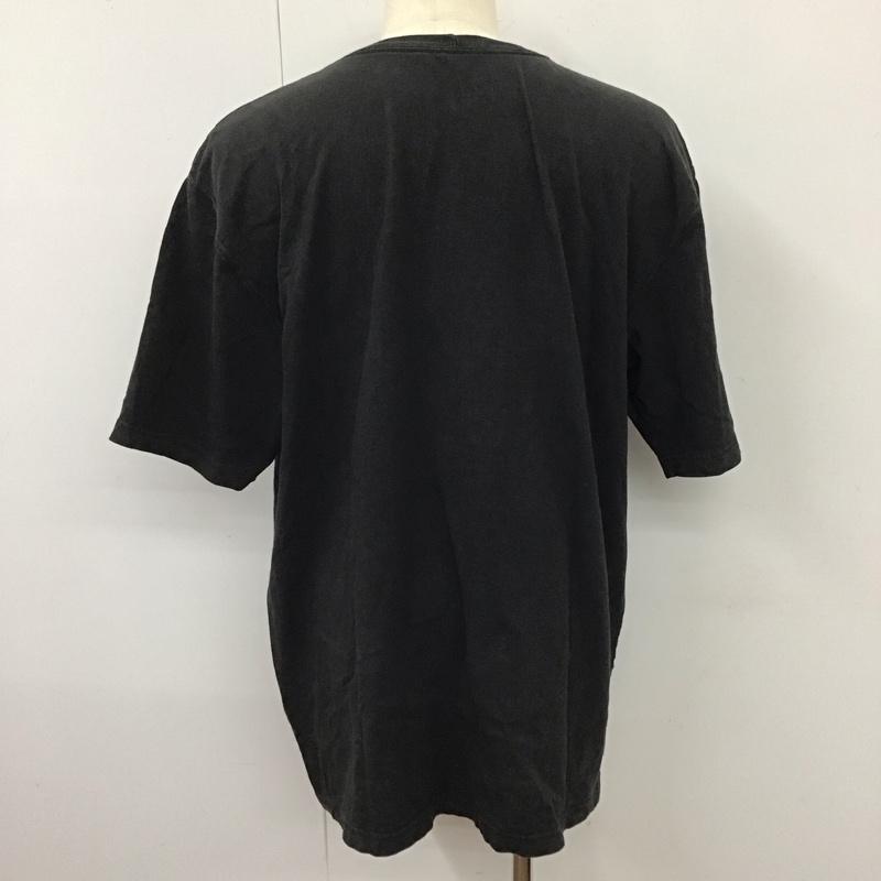 カーハート Carhartt Tシャツ 半袖 半袖カットソー プリントTシャツ クルーネックカットソー L ロゴ、文字 黒 / ブラック /  メンズ USED 古着 中古 10115716