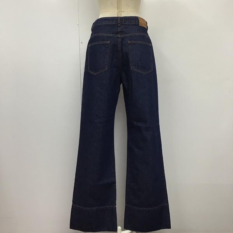 ザラ ZARA パンツ デニム、ジーンズ 4406 059 405 ワイドパンツ タグ付き 無地 インディゴ / インディゴ /  レディース USED 古着 中古 10109486
