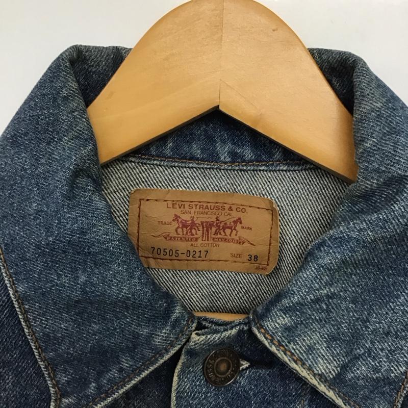 リーバイストラウスアンドコー Levi Strauss & co. ジャケット、上着 ジャンパー、ブルゾン デニムジャケット Gジャン アウター カジュアルジャケット 90s 38 無地 インディゴ / インディゴ /  メンズ USED 古着 中古 10141382
