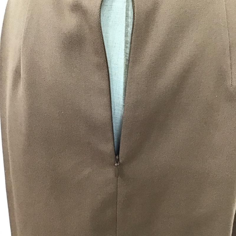 ナチュラルビューティーベーシック NATURAL BEAUTY BASIC スカート ロングスカート 017-9120037 プリーツ切替 XS  茶 / ブラウン /  レディース USED 古着 中古 10117725