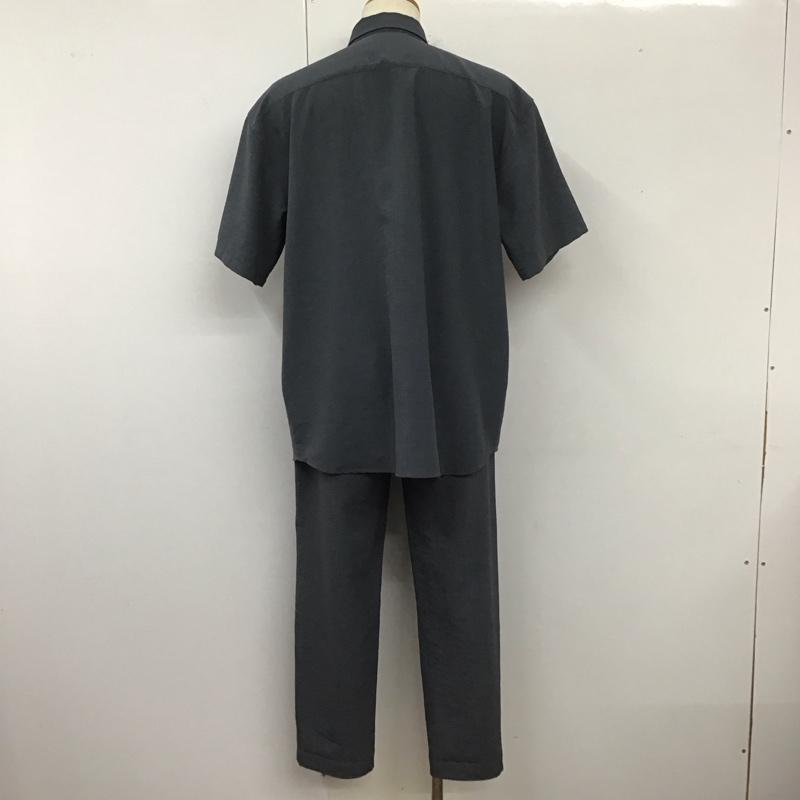 センスオブプレイス SENSEOFPLACE セットアップ セットアップ aa15-13c129 リネンライクレギュラーカラーシャツ カジュアルパンツ L 無地 灰 / グレー /  メンズ USED 古着 中古 10112744
