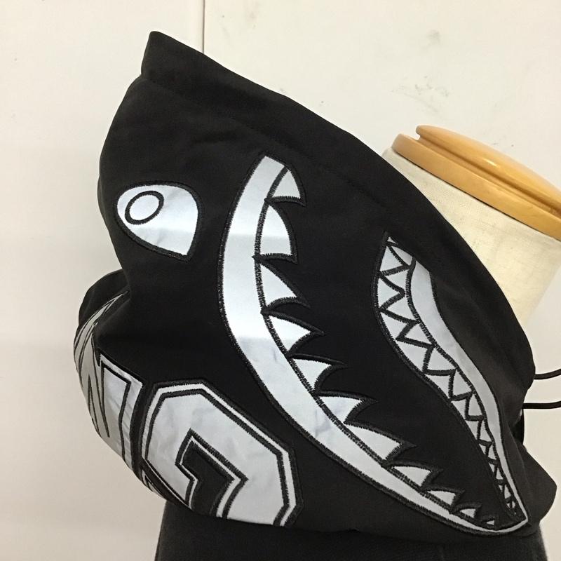 アベイシングエイプ A BATHING APE パーカー 半袖 半袖パーカー スウェットカットソー プルオーバー XL ロゴ、文字 黒 / ブラック /  メンズ USED 古着 中古 10119222