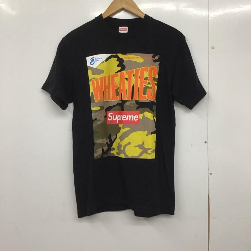シュプリーム Supreme Tシャツ 半袖 2021SS WheatiesTee プリントTシャツ S ロゴ、文字 黒 / ブラック /  メンズ USED 古着 中古 10146433