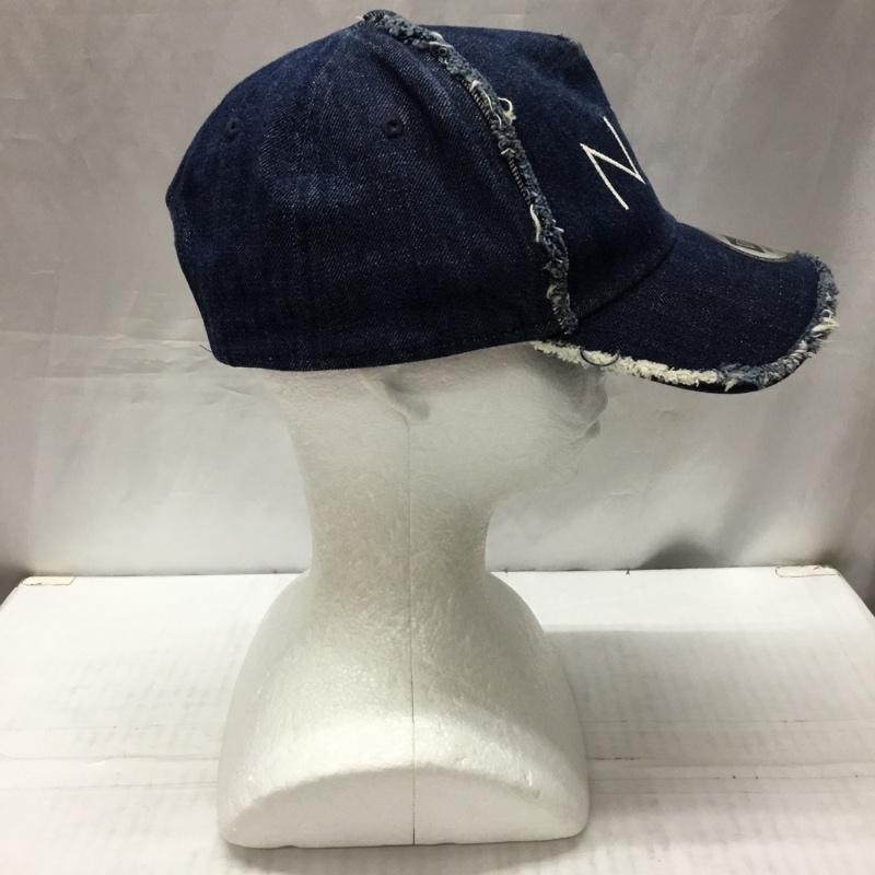 ニューエラ NEW ERA 帽子 キャップ デニム NYC ロゴ、文字 インディゴ / インディゴ /  メンズ USED 古着 中古 10112540