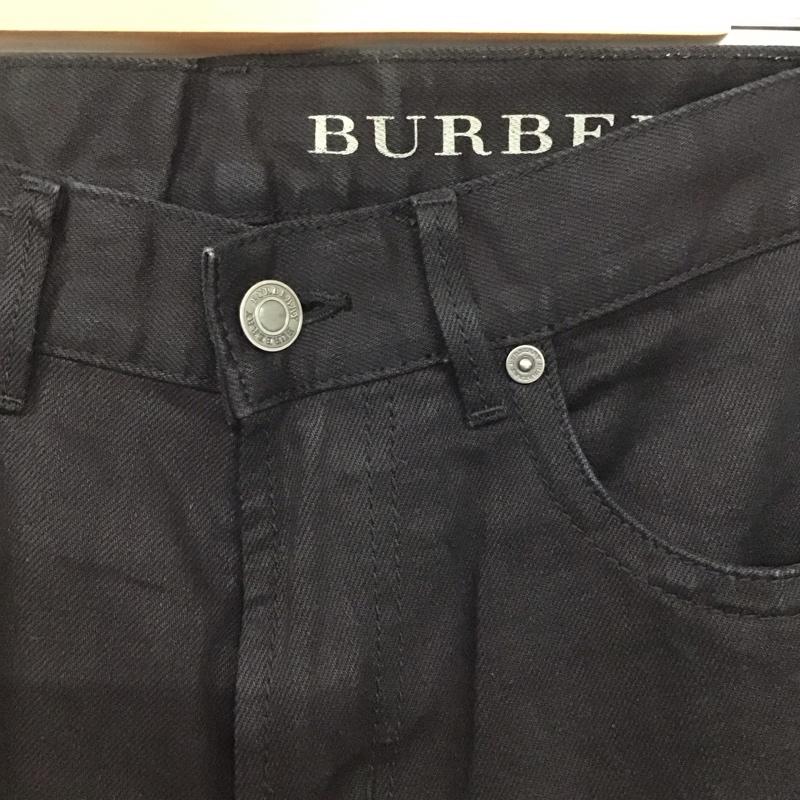 バーバリー BURBERRY パンツ デニム、ジーンズ デニムパンツ スリムパンツ カジュアルパンツ ストレッチパンツ 33インチ 無地 黒 / ブラック /  メンズ USED 古着 中古 10141933
