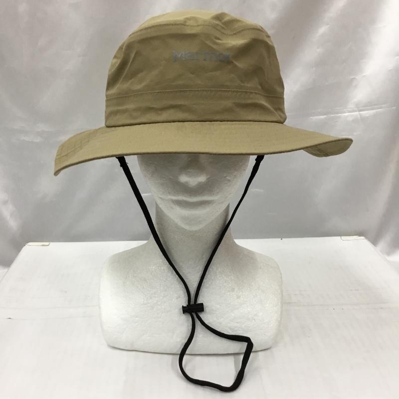 マーモット Marmot 帽子 ハット TSSUB213 Taffeta Seamless Adventure Hat 防水ハット ロゴ、文字 ベージュ / ベージュ /  メンズ USED 古着 中古 10105759