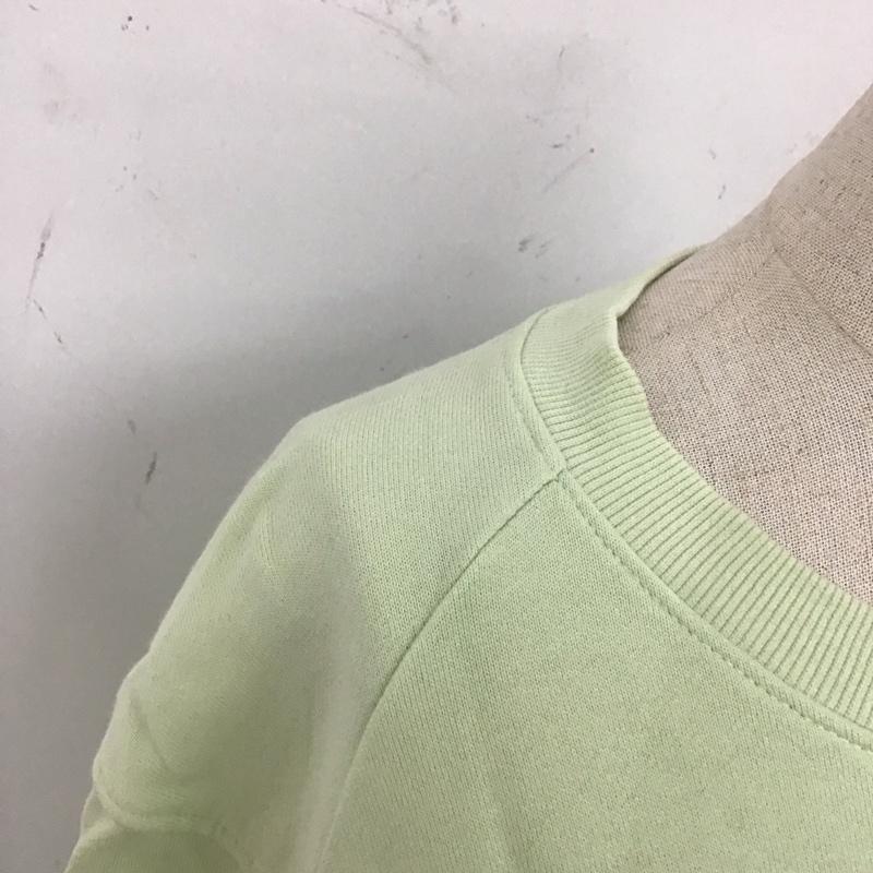 カルバン・クライン Calvin Klein トレーナー 長袖 4WS0W398 M ロゴ、文字 薄緑 / ライトグリーン /  レディース USED 古着 中古 10120355