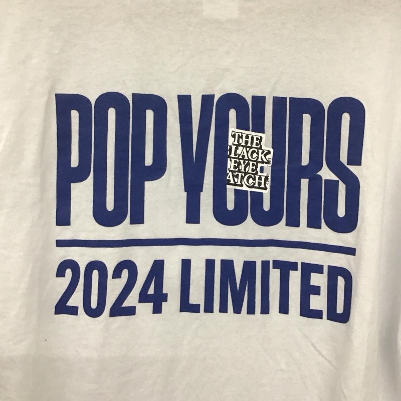 古着 USED Tシャツ 半袖 POPYOURS THE BLACK EYE PATCH M ロゴ、文字 X プリント 白 / ホワイト /  メンズ USED 古着 中古 10134547