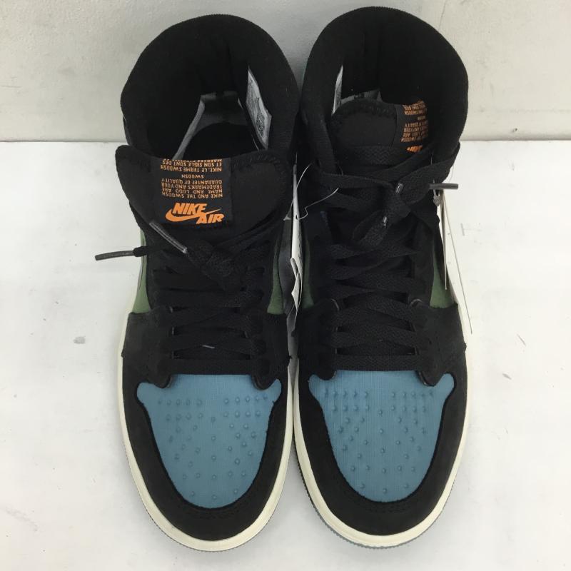 ナイキ NIKE スニーカー スニーカー DB2889-003 Nike Air Jordan 1 Element GORE-TEX Noise Aqua and Light Olive エアジョーダン１ 25.0cm ロゴ、文字 黒 / ブラック / X 緑 / グリーン / X 青 / ブルー /  メンズ USED 古着 中古 10112691