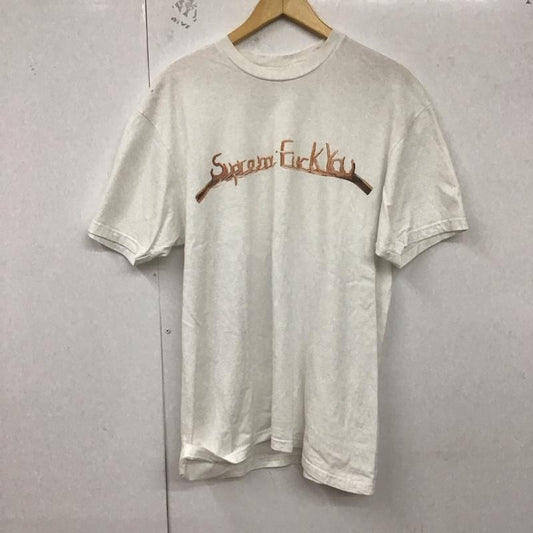 シュプリーム Supreme Tシャツ 半袖 FW18 FuckYouTシャツ プリントTシャツ L プリント 白 / ホワイト /  メンズ USED 古着 中古 10129621