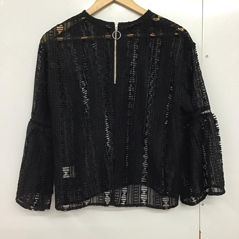 ジーナシス JEANASIS シャツ、ブラウス 長袖 JS063453SB FREE 無地 黒 / ブラック /  レディース USED 古着 中古 10141319