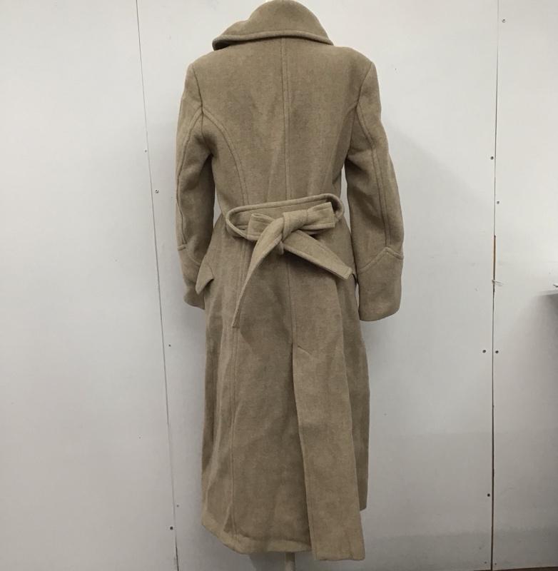 ザラ ZARA コート コート一般 2095 767 711 ロング丈 ラップ襟 M 無地 ベージュ / ベージュ /  レディース USED 古着 中古 10124974