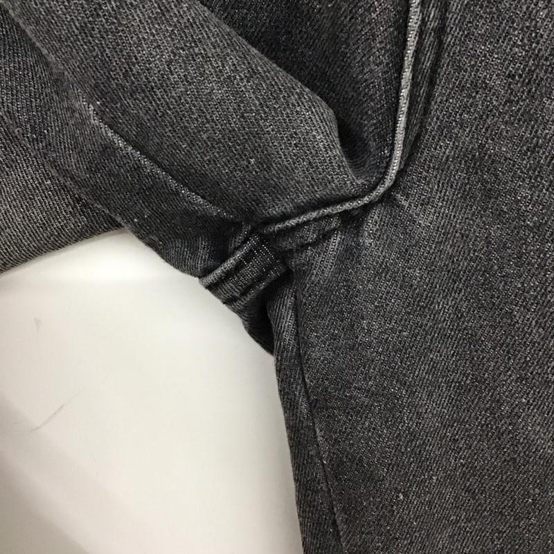 ガルフィー GALFY パンツ デニム、ジーンズ デニムパンツ ストレートパンツ ワイドパンツ ダメージ加工パンツ ロゴ、文字 黒 / ブラック /  メンズ USED 古着 中古 10119276