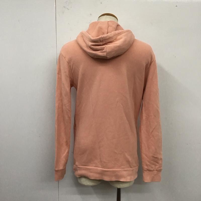 アディダス adidas パーカー 長袖 M プリント 桃 / ピンク /  メンズ USED 古着 中古 10121265