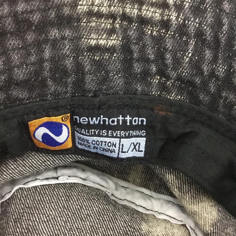 ニューハッタン newhattan 帽子 ハット バケットハット バケハ 無地 黒 / ブラック /  メンズ USED 古着 中古 10133095
