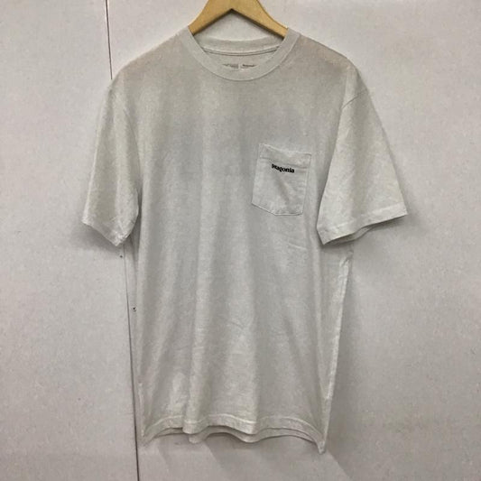 パタゴニア patagonia Tシャツ 半袖 39178sp19 プリントTシャツ クルーネックカットソー M ロゴ、文字 白 / ホワイト /  メンズ USED 古着 中古 10130576