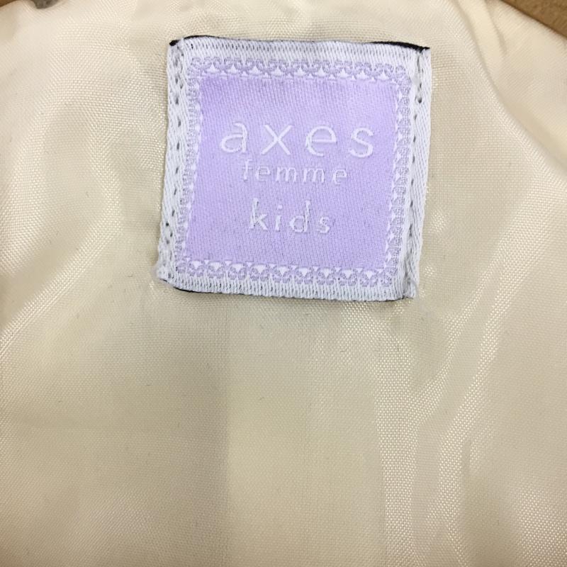 アクシーズファム axes femme コート コート一般 140cm 無地 オフホワイト / オフホワイト /  ガールズ USED 古着 中古 10110567