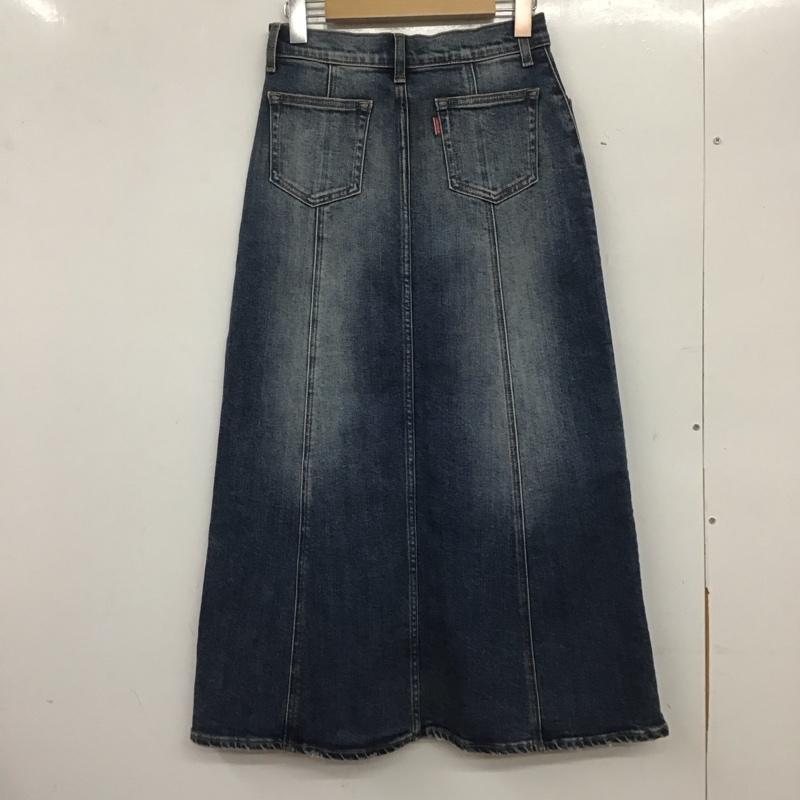 ラグア ジェム LAGUA GEM スカート ロングスカート 510HSM10-1220 デニムスカート WASH VINTAGE ロングスカート M 無地 青 / ブルー /  レディース USED 古着 中古 10140234