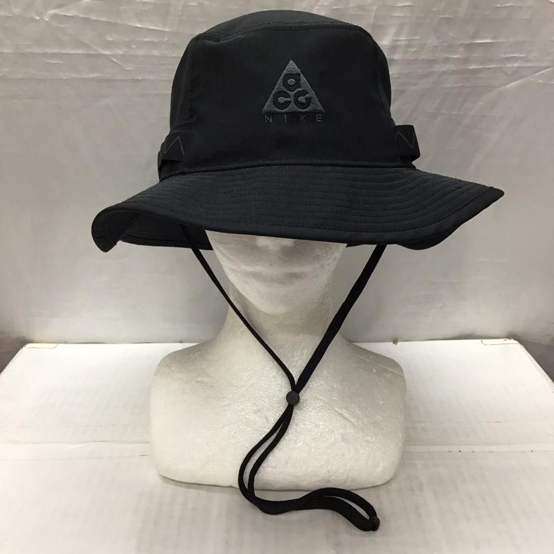 ナイキ エィシージー NIKE ACG 帽子 ハット CU6525-010 Apex Wb Bucket Hat ロゴ、文字 黒 / ブラック /  メンズ USED 古着 中古 10120893