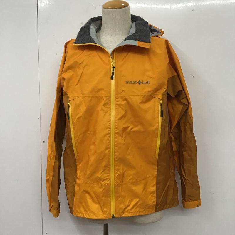 モンベル mont-bell ジャケット、上着 ジャケット、ブレザー 1128256 ストームクルーザージャケット ナイロンジャケット アウター M ロゴ、文字 橙 / オレンジ /  メンズ USED 古着 中古 10109828