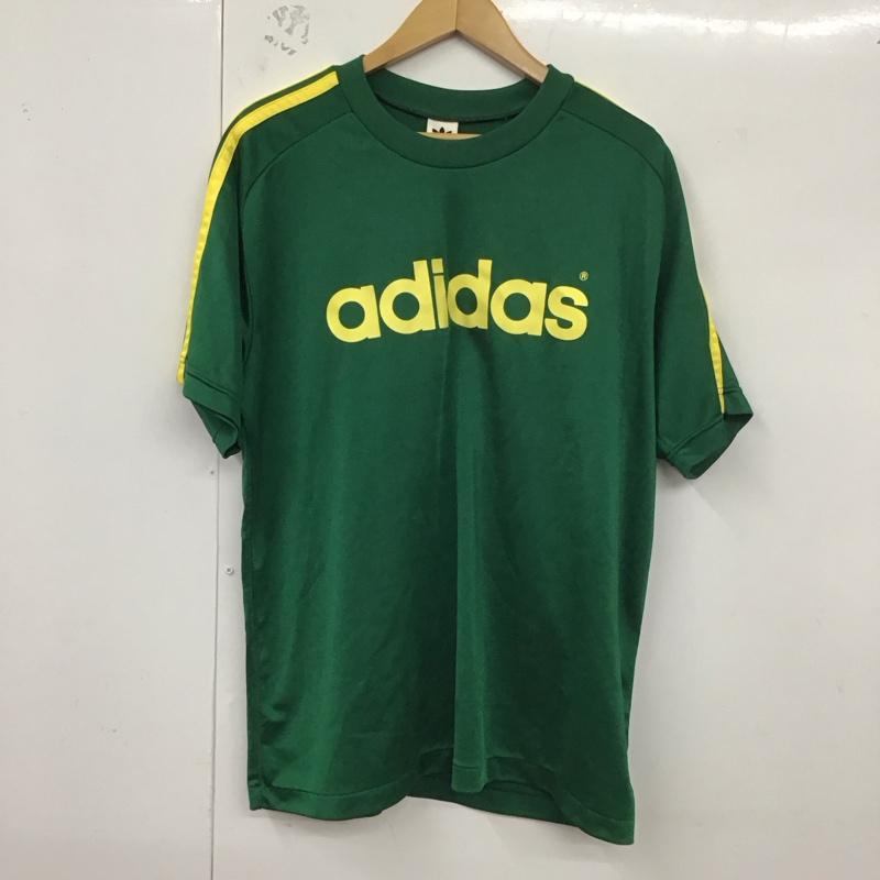 アディダス adidas Tシャツ 半袖 ロゴ、文字 緑 / グリーン /  メンズ USED 古着 中古 10128480