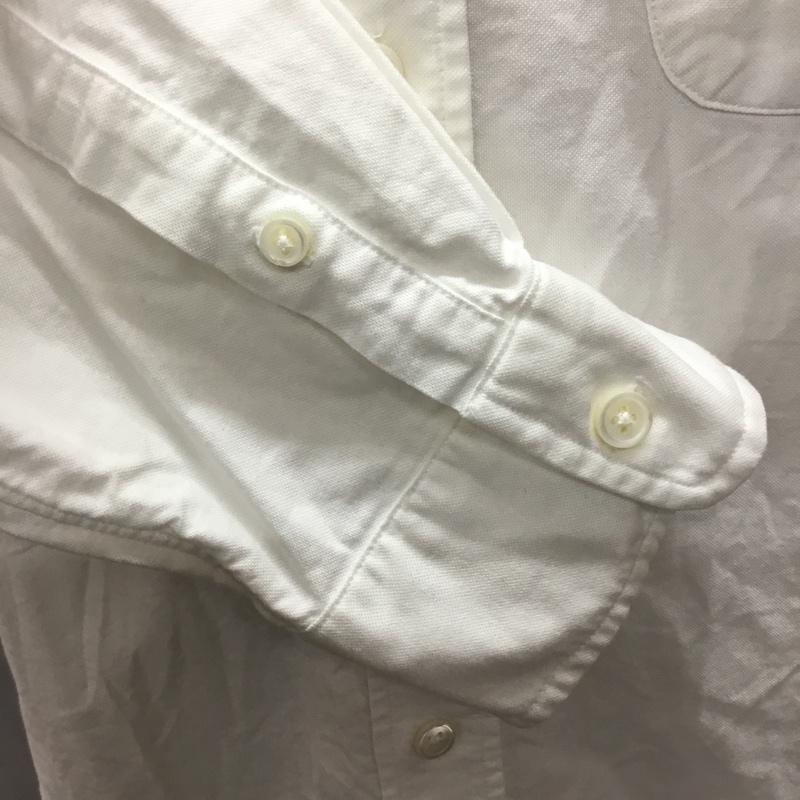 ワコマリア WACKO MARIA シャツ、ブラウス 長袖 長袖シャツ カラーシャツ ポケットシャツ 長袖カットソー ボタンダウンシャツ M プリント 白 / ホワイト /  メンズ USED 古着 中古 10117525