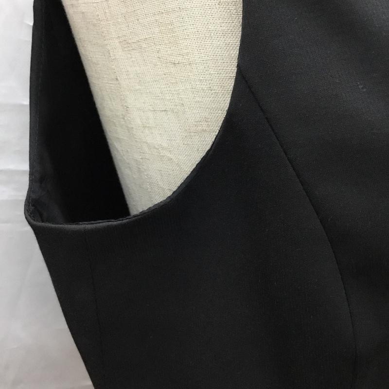 ザラベーシック ZARA BASIC ベスト ベスト ベスト ノースリーブカットソー 前ボタン S 無地 黒 / ブラック /  レディース USED 古着 中古 10115788