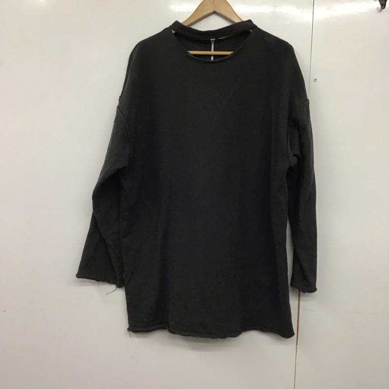 ジーナシス JEANASIS トレーナー 長袖 JS064397CF トレーナー FREE 無地 チャコールグレー / チャコールグレー /  レディース USED 古着 中古 10141771