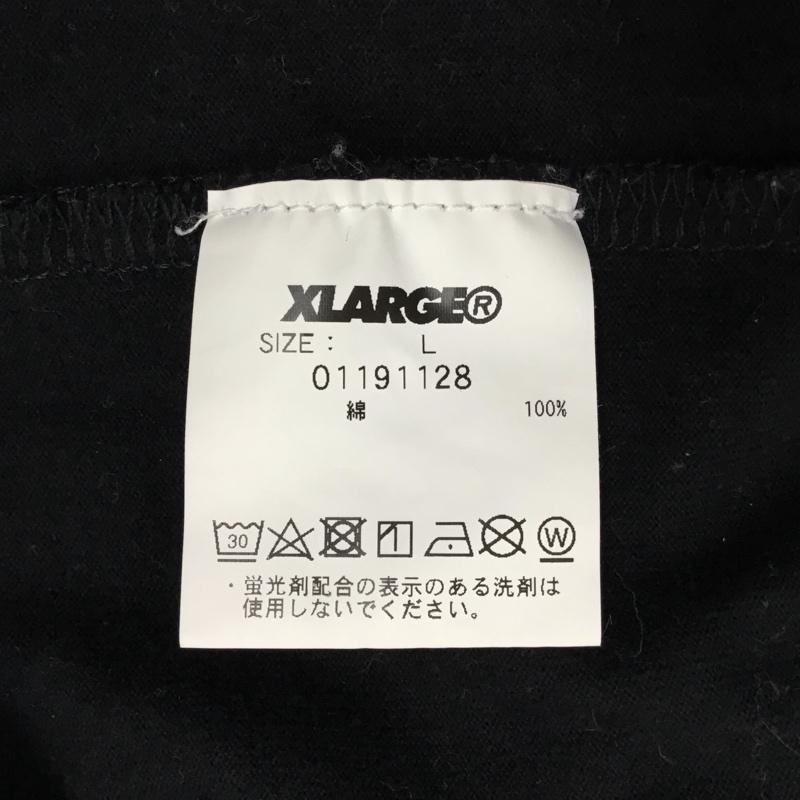 エクストララージ XLARGE Tシャツ 半袖 半袖カットソー プリントTシャツ クルーネックカットソー L プリント 黒 / ブラック /  メンズ USED 古着 中古 10121064