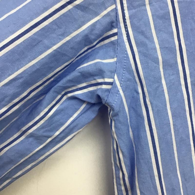 ケービーエフ KBF ワンピース ロングスカート 長袖シャツワンピース ロングワンピース フレアスカート ONE SIZE ストライプ 水色 / ライトブルー /  レディース USED 古着 中古 10141321