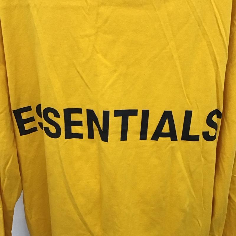 エッセンシャルズ ESSENTIALS カットソー 長袖 長袖カットソー クルーネックカットソー ロングスリーブカットソー L 無地 黄 / イエロー /  メンズ USED 古着 中古 10123533