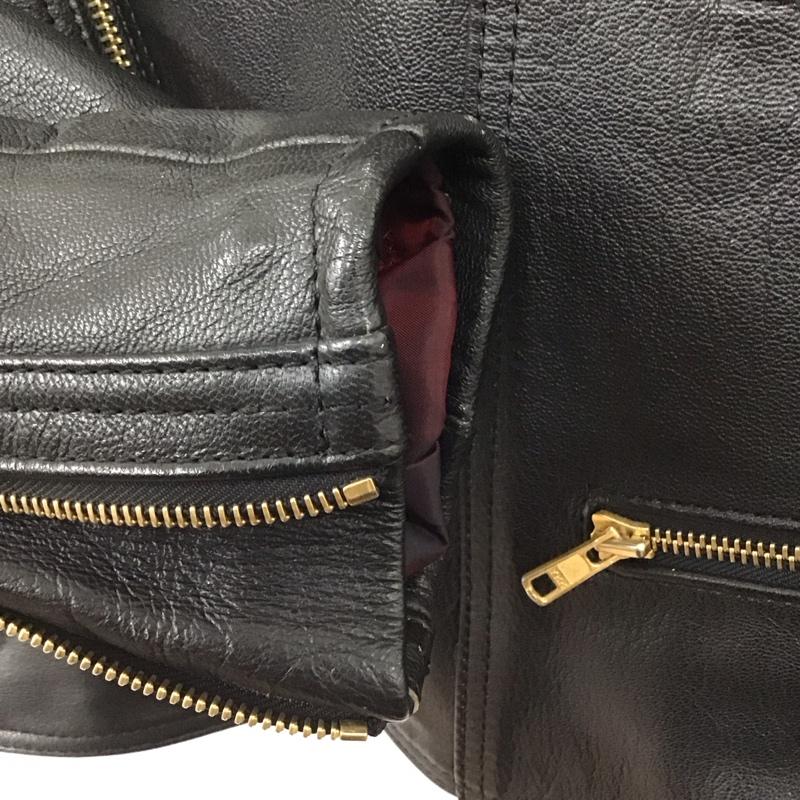 古着 USED ジャケット、上着 ライダース TOP RIDEY L 無地 黒 / ブラック /  メンズ USED 古着 中古 10140330