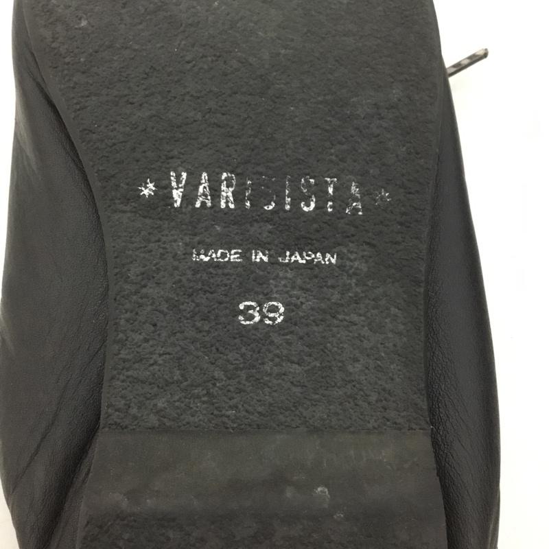 ヴァリジスタ VARISISTA カジュアルシューズ カジュアルシューズ レザー 39 無地 黒 / ブラック /  メンズ USED 古着 中古 10131196
