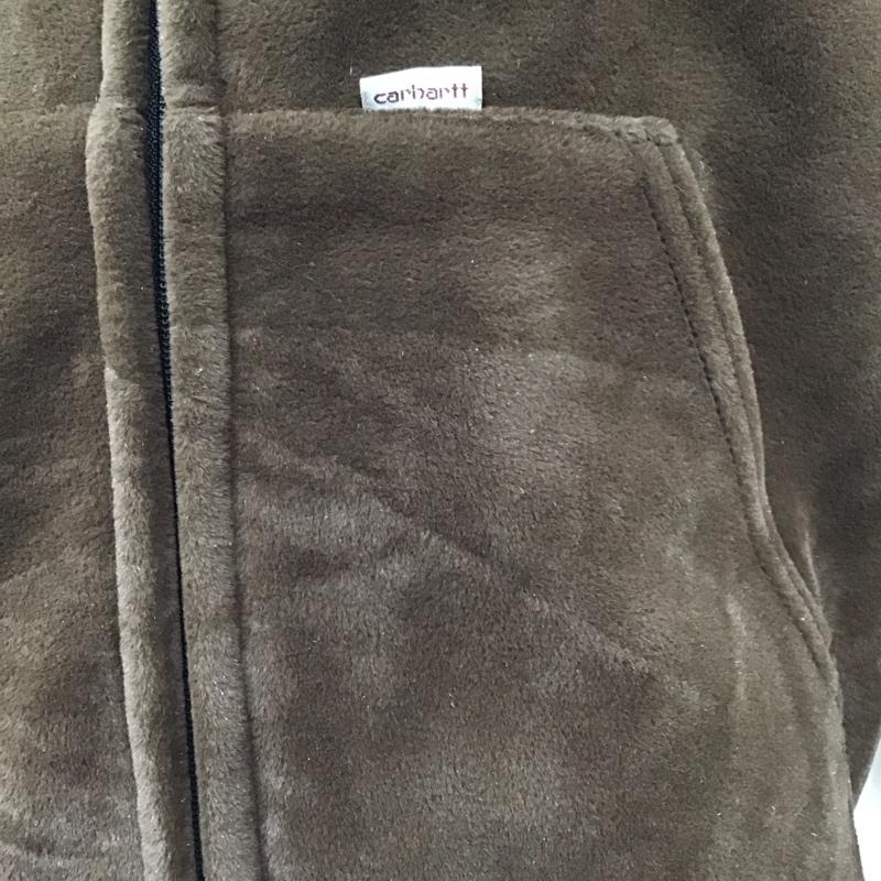 カーハート Carhartt パーカー 長袖 長袖パーカー フード付きパーカー スウェット トレーナー M 無地 茶 / ブラウン /  メンズ USED 古着 中古 10121461