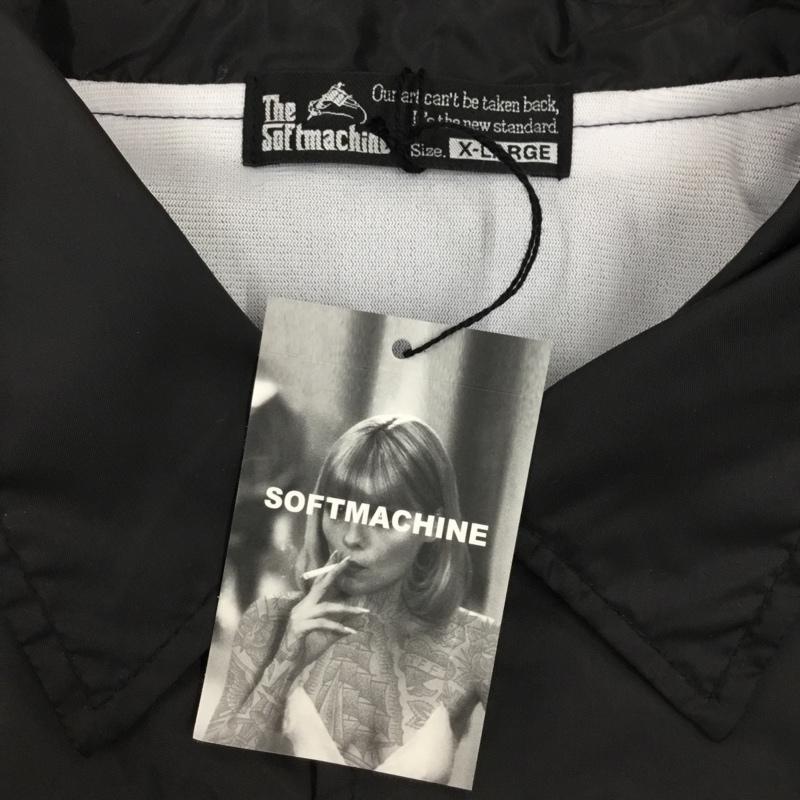 ソフト・マシーン SOFTMACHINE ジャケット、上着 ジャンパー、ブルゾン TERROR JK コーチジャケット XL プリント 黒 / ブラック /  メンズ USED 古着 中古 10108821