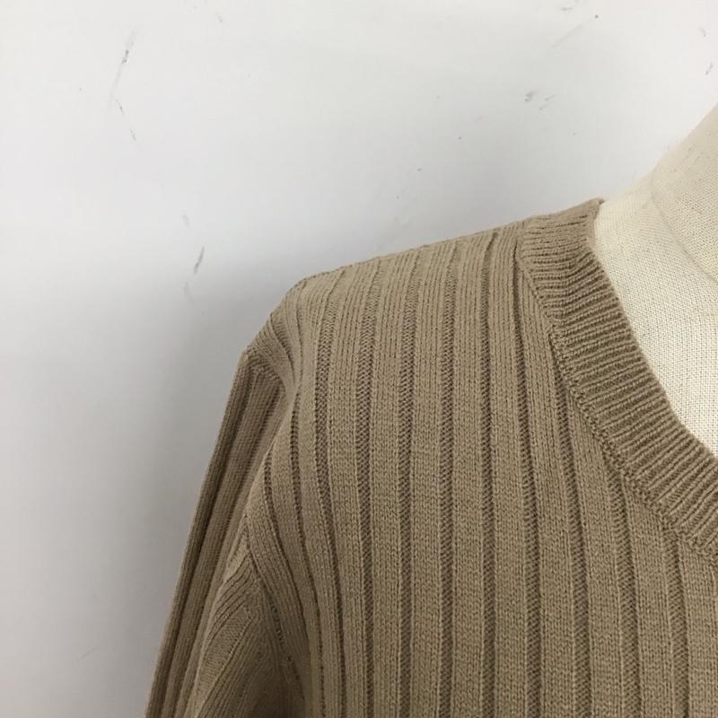 ナノユニバース nano・universe ワンピース ロングスカート ニットワンピース 長袖 リブ 38 無地 ベージュ / ベージュ /  レディース USED 古着 中古 10114772