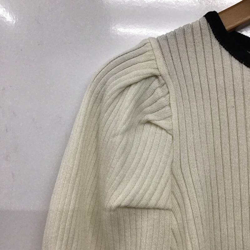 アースミュージックアンドエコロジー earth music&ecology カットソー 半袖 FREE 無地 白 / ホワイト /  レディース USED 古着 中古 10141564