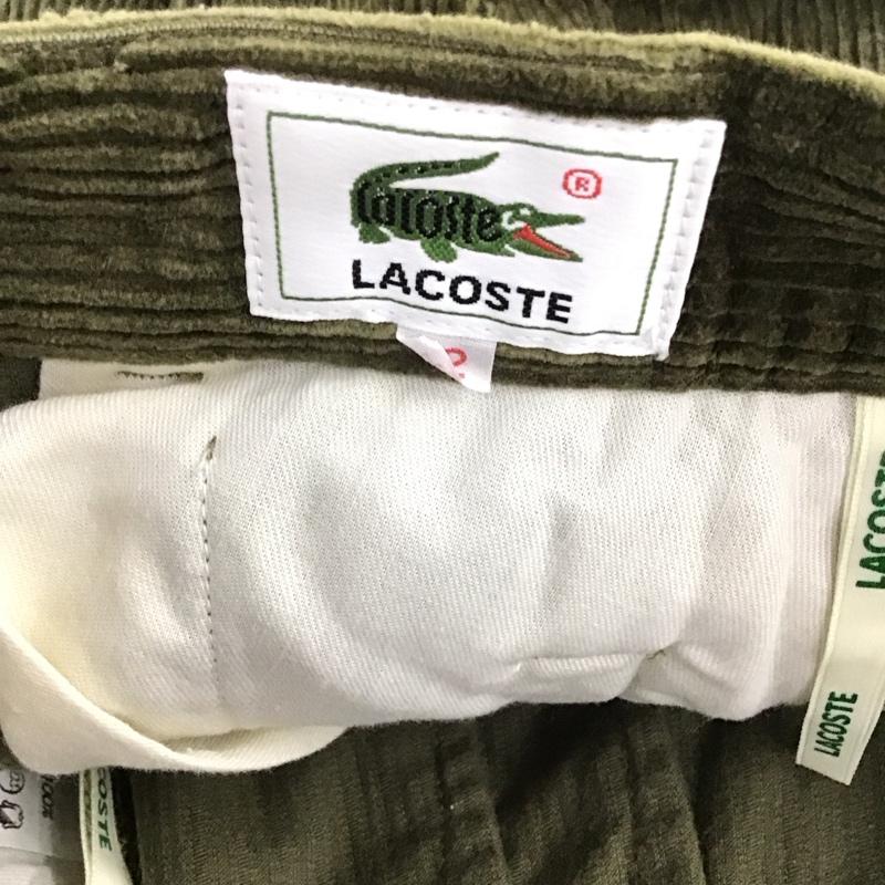 ラコステ LACOSTE スカート ロングスカート コーデュロイ 42 無地 カーキ / カーキ /  レディース USED 古着 中古 10140638