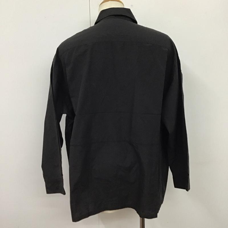 ハレ HARE シャツ、ブラウス 長袖 ha020174tr サファリシャツ FREE 無地 黒 / ブラック /  メンズ USED 古着 中古 10123339