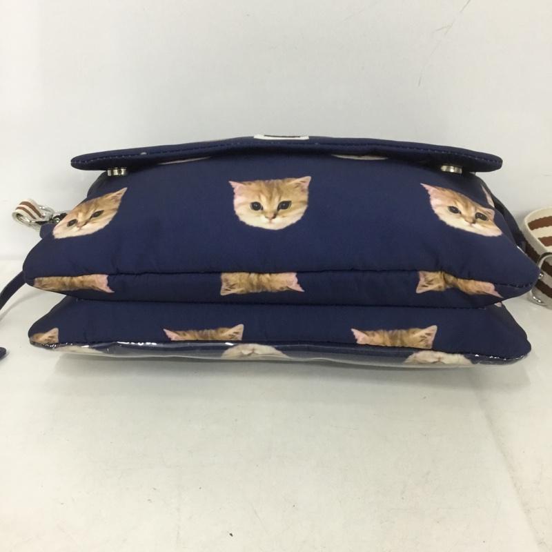 ポール＆ジョー PAUL&JOE ショルダーバッグ ショルダーバッグ ヌネット柄 トラベルウォレット ミラー付き 総柄 青 / ブルー /  レディース USED 古着 中古 10140435