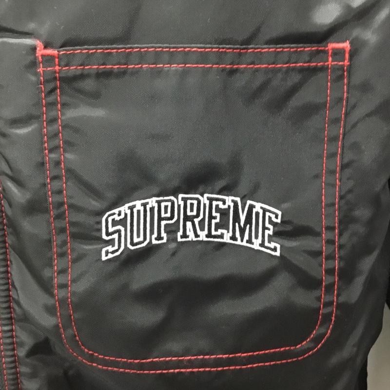 シュプリーム Supreme ジャケット、上着 ジャンパー、ブルゾン 18AW Sherpa Lined Nylon Zip Up Jacket S 無地 黒 / ブラック /  メンズ USED 古着 中古 10108788