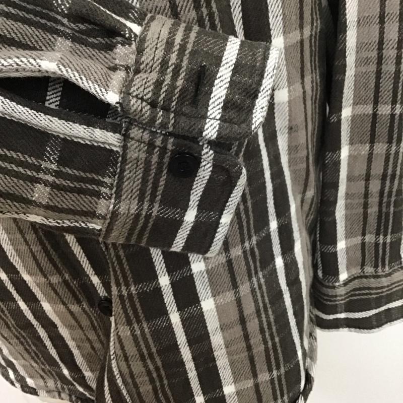 アヴィレックス AVIREX シャツ、ブラウス 長袖 長袖 M チェック 茶 / ブラウン /  メンズ USED 古着 中古 10109308