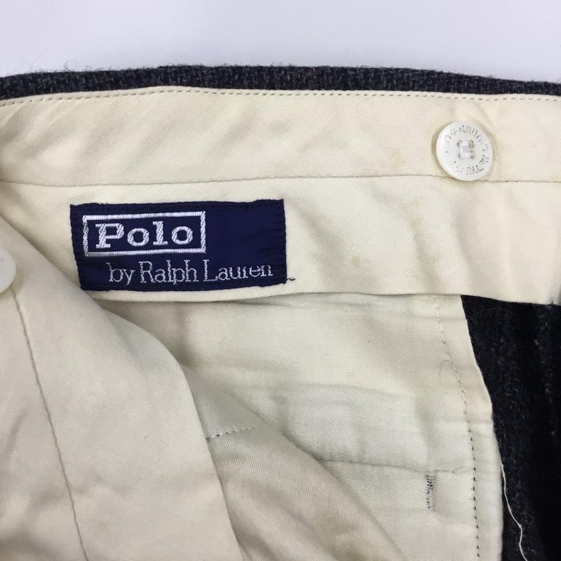ポロバイラルフローレン Polo by RALPH LAUREN パンツ スラックス スラックスパンツ ワイドパンツ カジュアルパンツ センタータックパンツ 無地 灰 / グレー /  メンズ USED 古着 中古 10121084